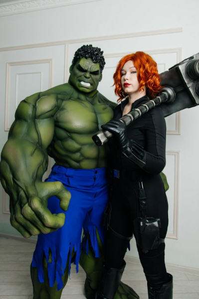 Аниматор Халк и Черная вдова на детский праздник в Пятигорске, Ессентуках, Минеральных Водах