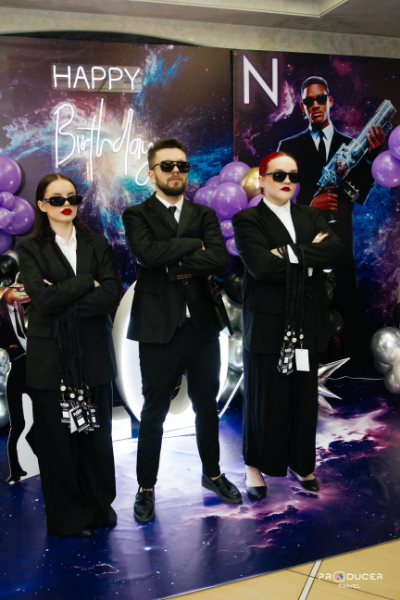 Аниматор Люди в черном на детский праздник в Пятигорске, Ессентуках, Минеральных Водах