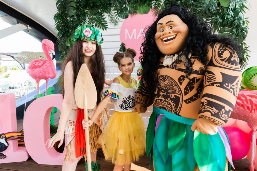 Аниматор Моана и Мауи на детский праздник в Пятигорске, Ессентуках, Минеральных Водах