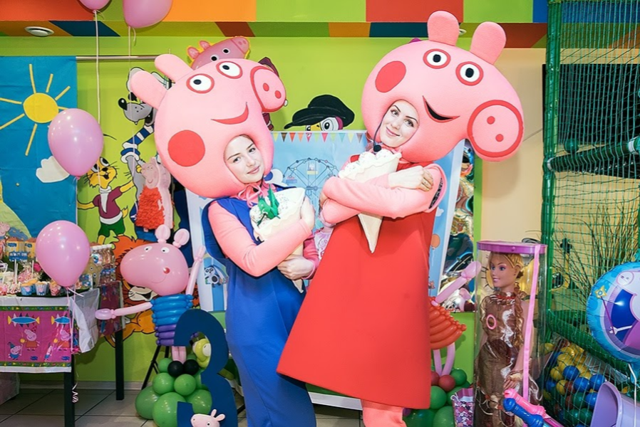 Аниматор Свинка Пеппа и Джордж на детский праздник в Пятигорске, Ессентуках, Минеральных Водах
