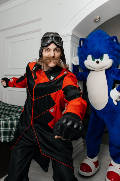 Аниматор Соник против Эггмана на детский праздник в Пятигорске, Ессентуках, Минеральных Водах