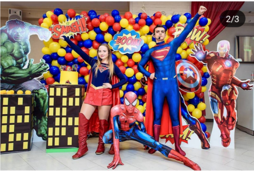 Аниматор Супермен и Супергерл на детский праздник в Пятигорске, Ессентуках, Минеральных Водах